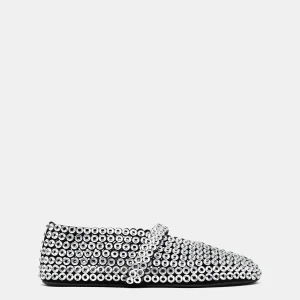 Bailarina decorada con arandelas de cristal