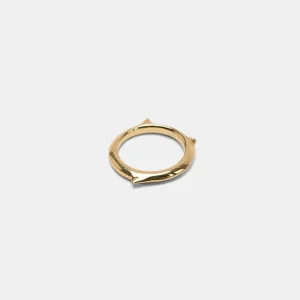 Anillo espinas dorado