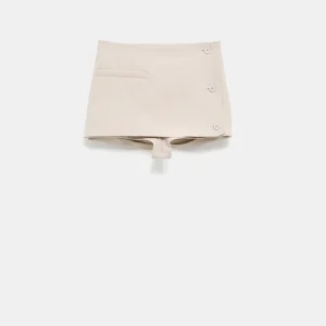 Minifalda-culotte Oblique en polywool