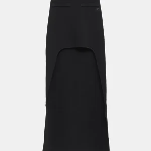 Falda larga de punto Circle Edged