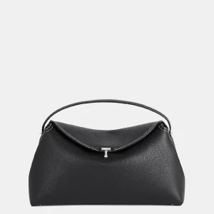 Bolso T-Lock de piel granulada