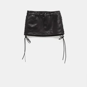 Minifalda con cordones