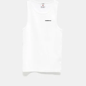 Camiseta sin mangas de canalé