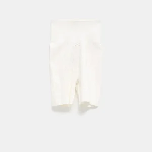 Shorts ajustados de punto calado para mujer