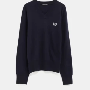 Jersey de cuello en V para mujer