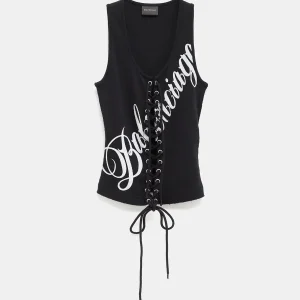 Top con cordones para mujer