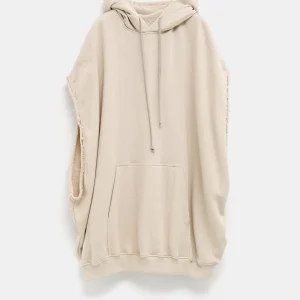 Sudadera con capucha y sin mangas para mujer