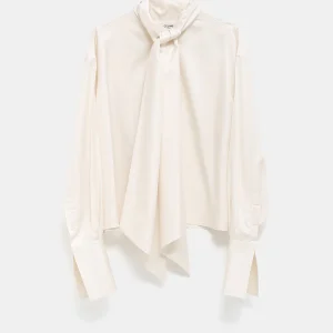 Camisa con lazo para mujer