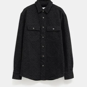 Camisa denim con monograma a láser