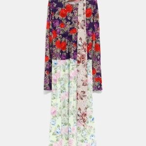 Vestido floral con manga larga