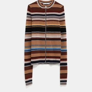 Cárdigan con cremallera para mujer