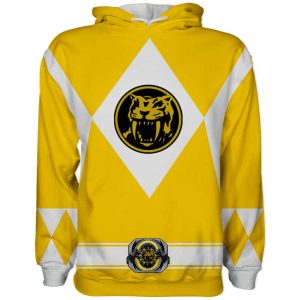 Sudadera Power Rangers Amarilla Original