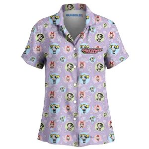 Camisa Pijama Chicas Superpoderosas Lila