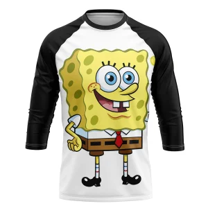 Playera Pijama Ranglan Bob Esponja Black