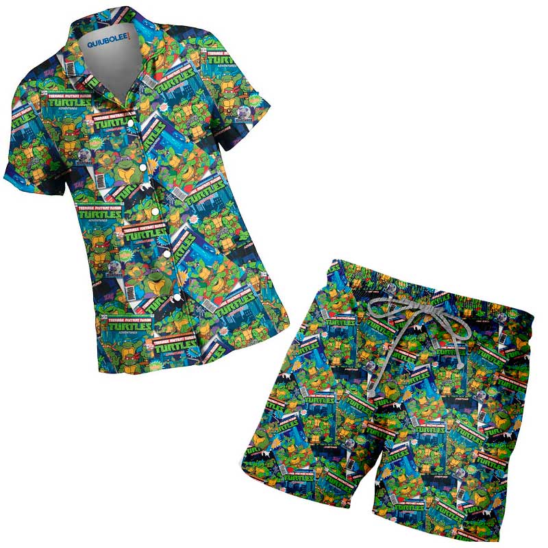 Conjunto Camisa Pijama Tortugas Ninja Comics - Imagen 9