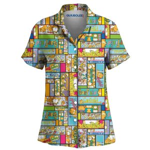 Camisa Pijama Garfield Comic