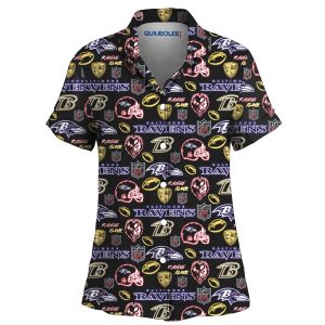 Camisa Pijama Ravens Neon