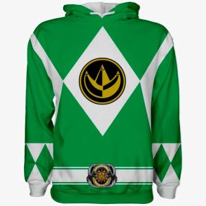 Sudadera Power Rangers Verde Original