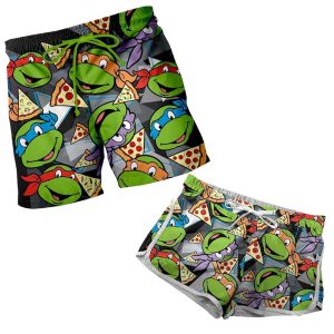 Short Pijama Tortugas Ninja Pizza