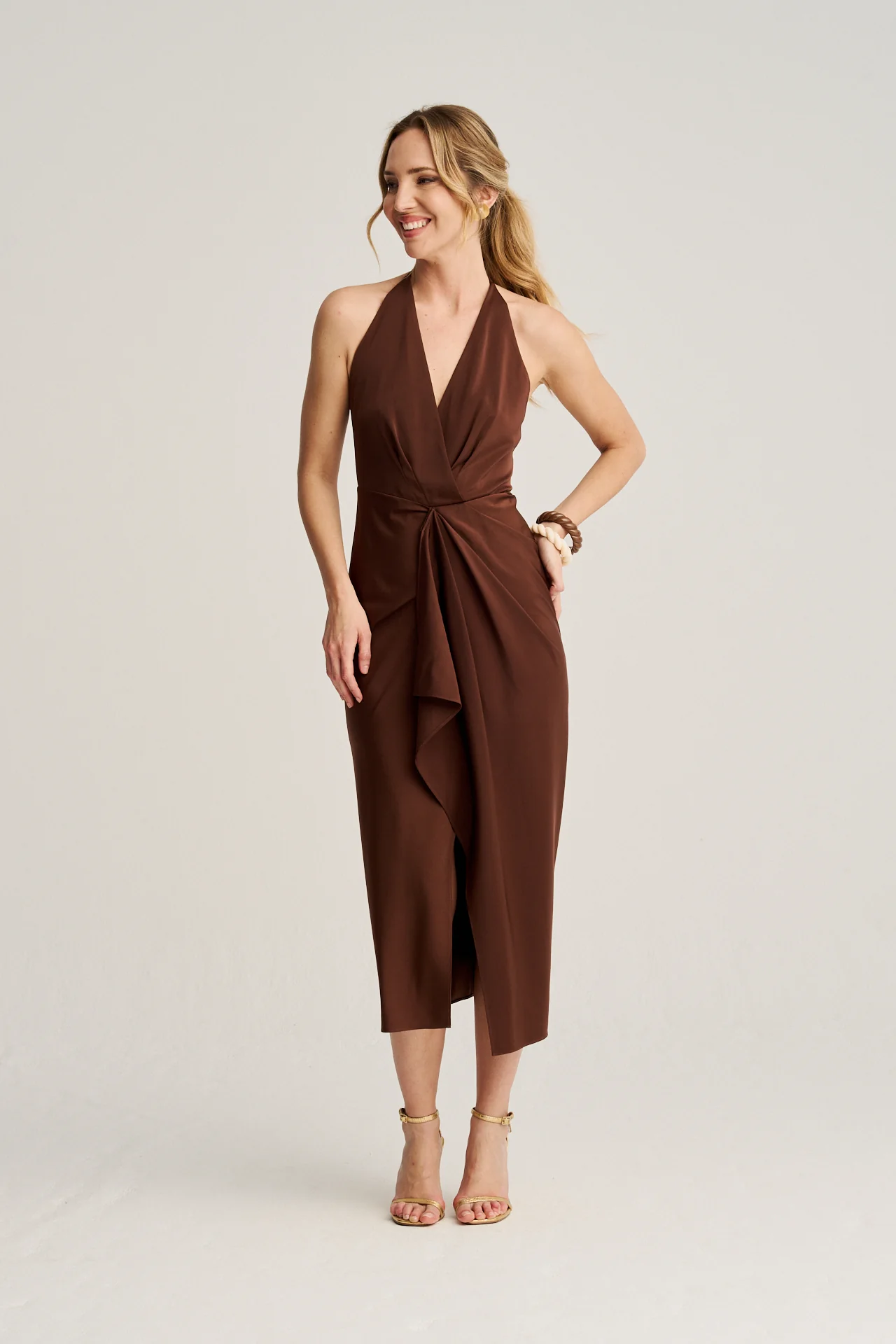 Vestido Lina Chocolate · Rêverie · - Imagen 4