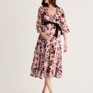 Vestido Florian Estampado Devoré · Embarazada ·