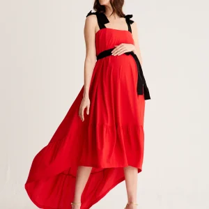 Vestido Sebastien Rojo · Embarazada ·