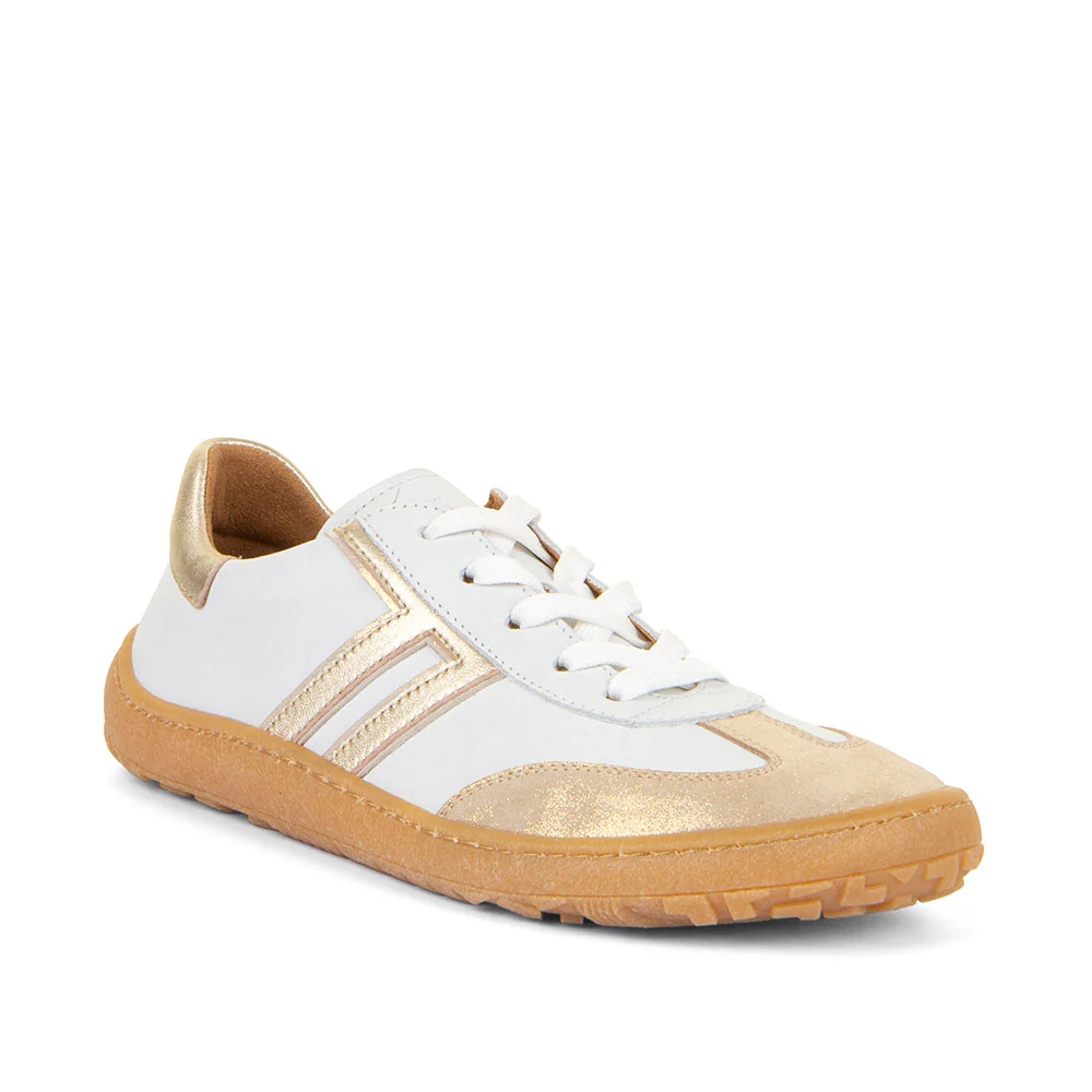 ZAPATILLAS BLANCO Y DORADO ADULTOS