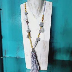 Collar de Cuerda y Madera BCN004