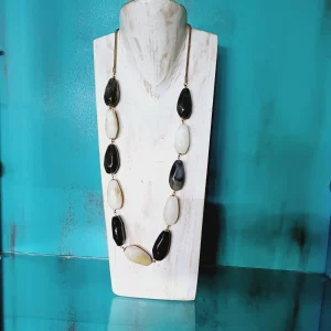 Collar de Piedra natural y Acero Inoxidable BCN007