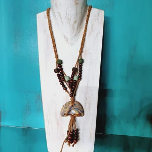 Collar de Cuerda y Piedras BCN013