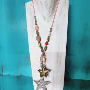 Collar de Cuerda y Piedras BCN015