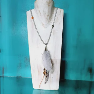 Collar de Hilo acerado y Cristales BCN021