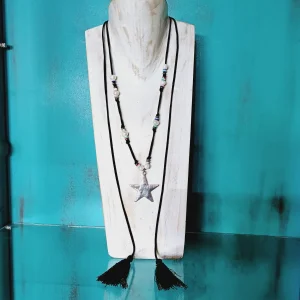 Collar de Gamusa y Perlas BCN024