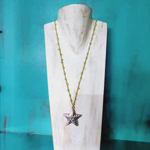 Collar de Hilo chino y Fluorita BCN028