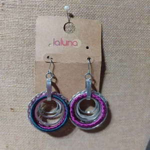 Aretes de Acero inóxidable e hilo BCN054