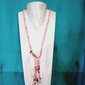 Collar con dije Rosado BCN065