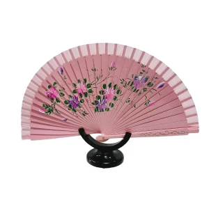 Abanico HX-1055-3 Pintado a mano Rosado