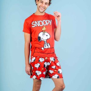 Conjunto Pijama Snoopy And Woodstock Red