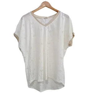 Blusa Blanco con dorado 90458