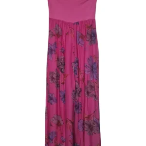 Pantalón Seda Fucsia Estampado 52231