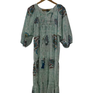 Vestido largo floreado 350