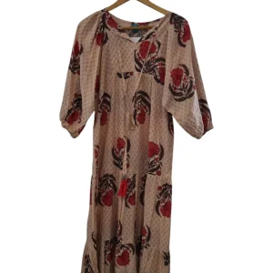 Vestido largo floreado 350