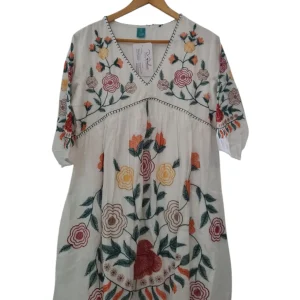 Vestido corto blanco BV76