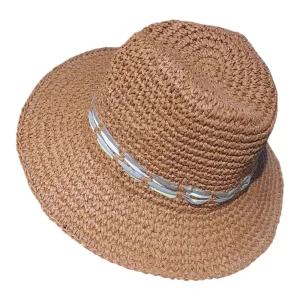 Sombrero café tejido MX183