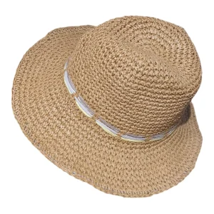 Sombrero  beige tejido MX183