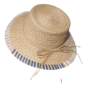 Sombrero beige tejido MX181