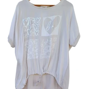 Blusa estampada love corazones 10361