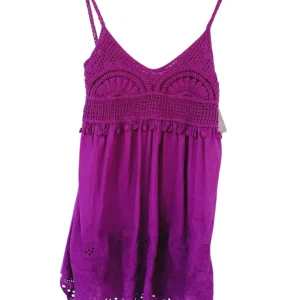 Blusa  tirante delgado croché 8942