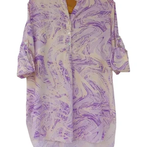 Blusa manga larga remangada 9393