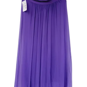 Falda larga plisada lisa 5094